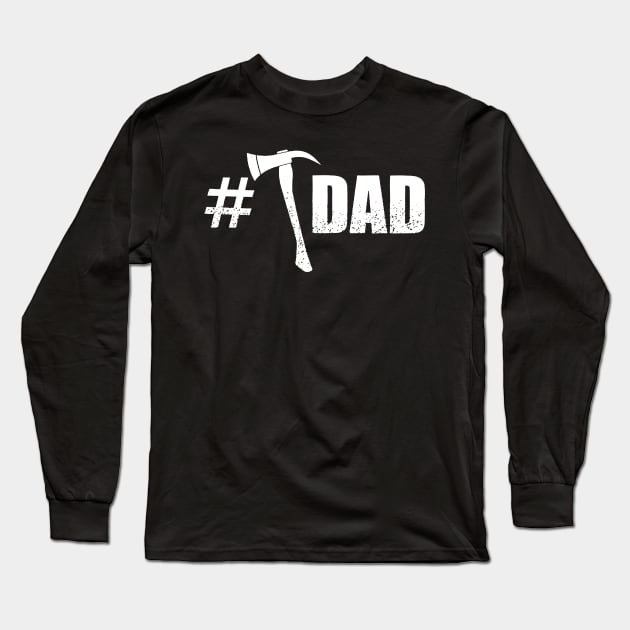 1 Firefighter Dad Fathers Day Gifts Long Sleeve T-Shirt by gotravele store